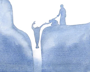 Quanto mais firmemente nos apegamos a Cristo, mais seguramente podemos ajudar os outros por meio de nossos esforços, em intercessão e ação, 2000 (w - c no papel)