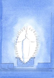 A visão da radiante e gloriosa Presença de Cristo foi o presente especial do Pai, para trabalho e testemunho, 2003 (w - c no papel)