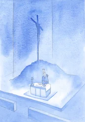 Este é o cálice do meu sangue &39;: o sacrifício do Calvário é reapresentado em cada missa, 2001 (w - c no papel)