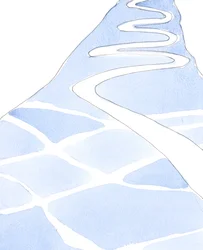 Quem busca a Deus percorre caminhos que se entrecruzam nas encostas da Montanha Sagrada; no entanto, o caminho de Cristo é o único que leva as pessoas ao cume., 2004 (w - c no papel)