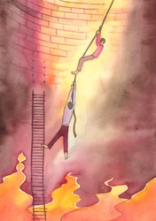 Perseverar na intercessão e ajudar alguém a abandonar pecados graves é salvá-lo do fogo do Inferno, 2004 (w - c no papel)
