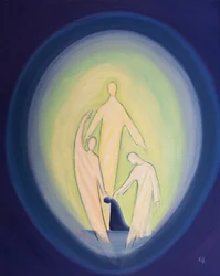 Amamos e adoramos as Três Pessoas Divinas dentro de nossas almas, quando vivemos em estado de graça, 2000 (óleo a bordo)