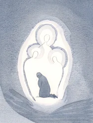 Amamos e adoramos as Três Pessoas Divinas dentro de nossas almas, quando vivemos em estado de graça, 2000 (w - c no papel)