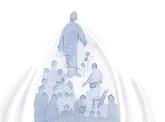 Quando uma alma oferece tudo, em homenagem ao Pai, tudo nessa vida é puxado para cima, por Deus para Si mesmo., 2001 (w - c no papel)