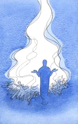 Quando oramos com Cristo uma grande chama de louvor e intercessão sobe ao Pai, 2002 (w - c no papel)
