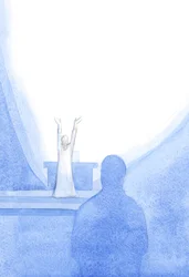 Sempre que oramos ao Pai, em nome de Cristo (unidos às intenções de Cristo) é como se o céu se abrisse para nos receber e receber a nossa oração, 2001 (w - c no papel)