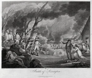 A Batalha de Lexington, 19 de abril de 1775