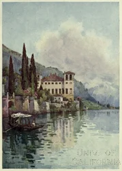 Gravedone, Lago di Como, Ilustração de 