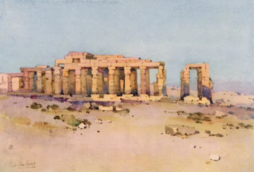 O Ramesseum (cor litho)