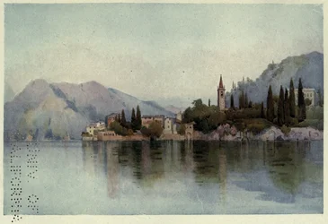 Varenna, Lago di Como, Ilustração de 