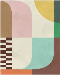 Blocos geométricos abstratos