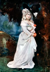 Connie Ediss em O Chinelo de Prata, c1902