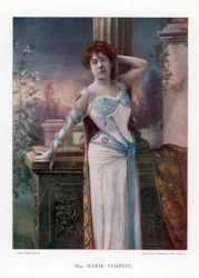 Dame Marie Tempest, cantora e atriz inglesa, 1901.