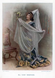 Esme Beringer, atriz britânica, 1901.