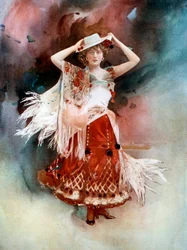 Evie Greene em Kitty Gray, c1902.