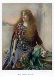 Hilda Moody, atriz britânica, 1901.