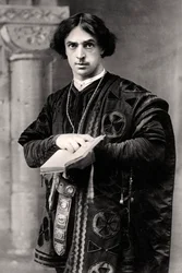 John Martin Harvey 1863-1944, ator inglês, 1907.