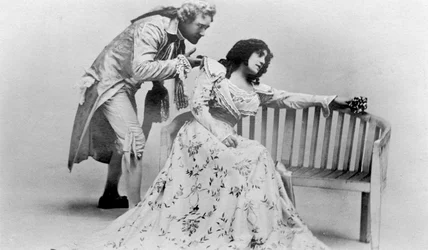 Julia Neilson e Fred Terry em The Scarlet Pimpernel, c1905.