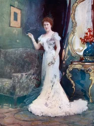 Senhorita Granville em uma lua de mel interrompida, c1902.