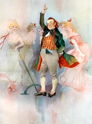 Willie Edouin em La Poupee, c1902.