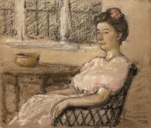 Mulher Sentada de Rosa, 1902.
