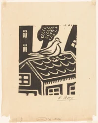Pombo no telhado