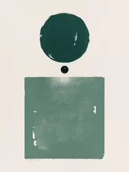 Formas abstratas verdes