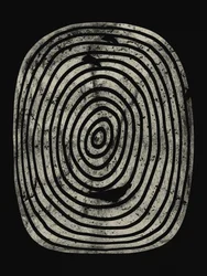 Anéis com textura abstrata
