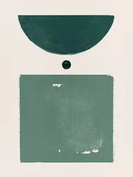 Verdes geométricos serenos