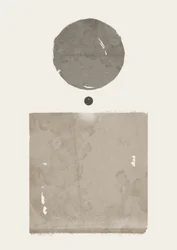 Formas minimalistas em cinzento