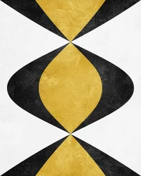 Abstrato moderno preto e dourado