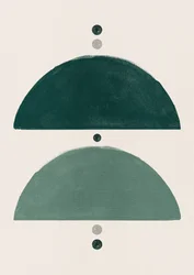 Semicírculos verdes modernos