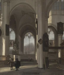 Interior de uma Igreja, c.1680 (óleo sobre tela)