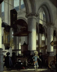 Interior do Oude Kerk, Delft