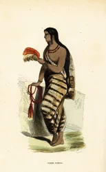 Mulher da planície do Pampas, Argentina