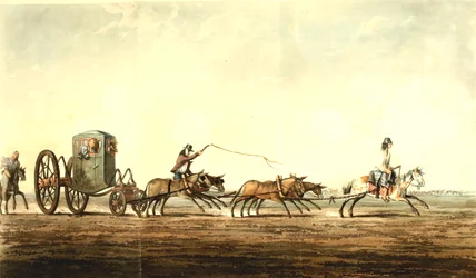 Carruagem de correio, Província de Buenos Aires, c.1818