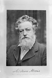 Retrato de William Morris, ca 1887.