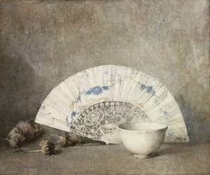 O leque, c.1919 (óleo sobre tela)