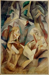 Banhistas (óleo sobre tela)