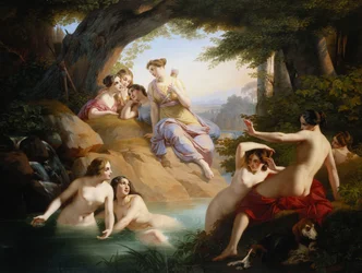 Diana e ninfas no banho, 1846