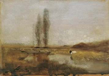 Paisagem de charneca perto de Lundenburg