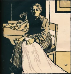 A costureira, c1900