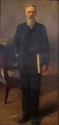 Retrato do compositor Nikolai Rimsky-Korsakov 1844-1908, c. 1900