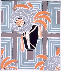Flores e folhagens, publicado c.1925 (lito colorido)