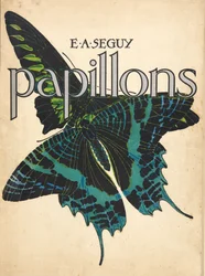 Capa de Papillons, pub. 1925 (impressão pochoir)