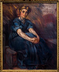 Retrato de Stephanie Van Parys sentada, cerca de 1905 (óleo sobre tela)