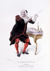 Bartholo no Barbier de Sevilha em Ovre complet de Beaumarchais (1732-1799) por Edouard Fournier, Ed. Laplace, Sanchez et Cie, Paris 1876 (gravura) Aqui Bartholo em Le barbier de Sevilha