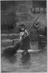 Cosette, ilustração de «Os Miseráveis» de Victor Hugo