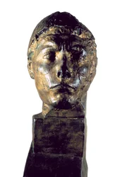 "Chefe da Apollo". Escultura em bronze de Antoine Bourdelle (1861-1929)