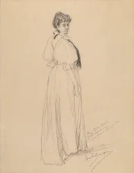 Esboço de uma senhora